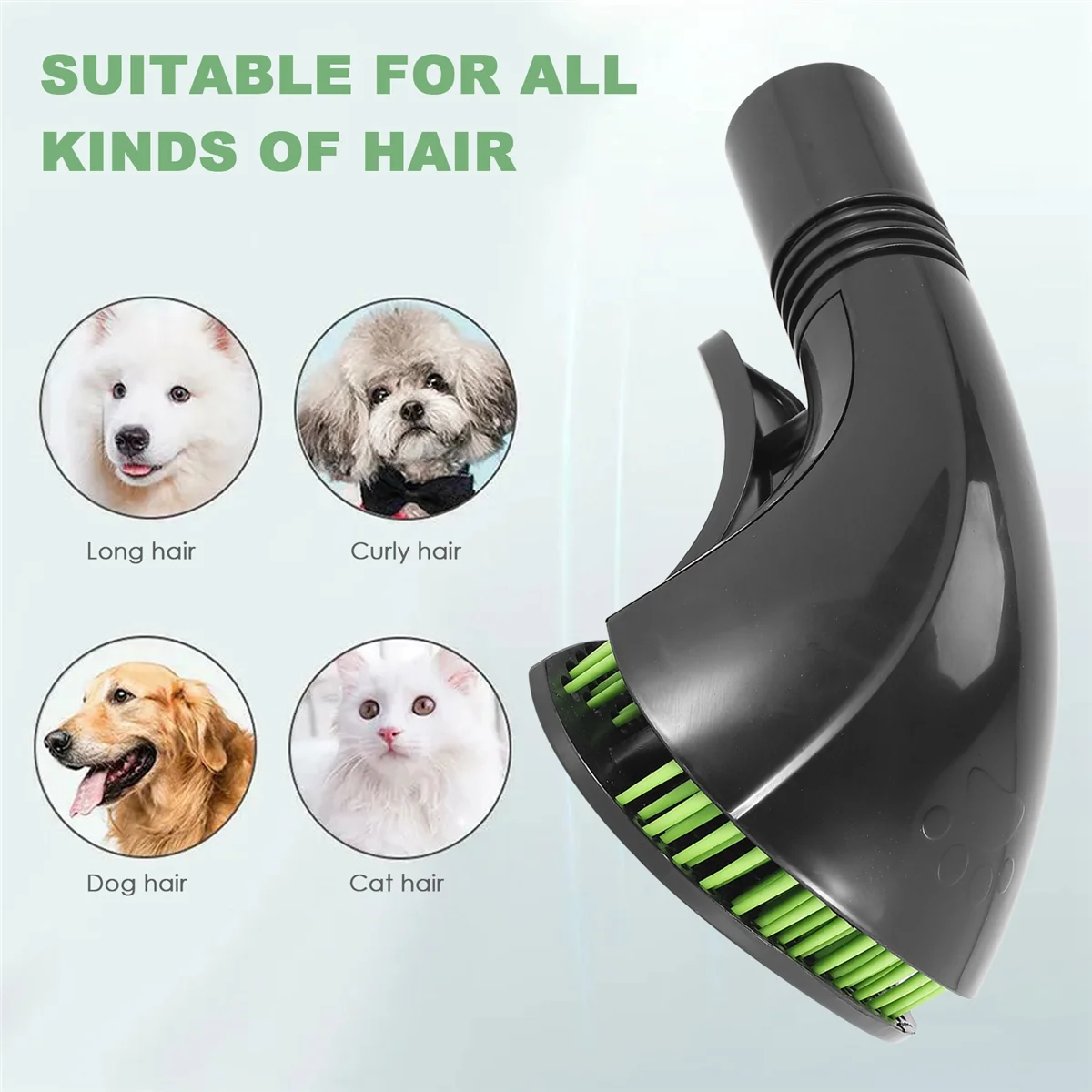 Escova para Cães e Gatos com Adaptador de Aspirador de Pó 32mm - Image 6