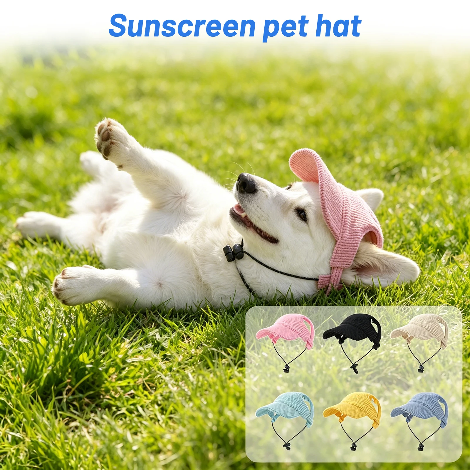 Chapéu de Verão para Cães e Gatos com Aberturas para Orelhas - Image 2