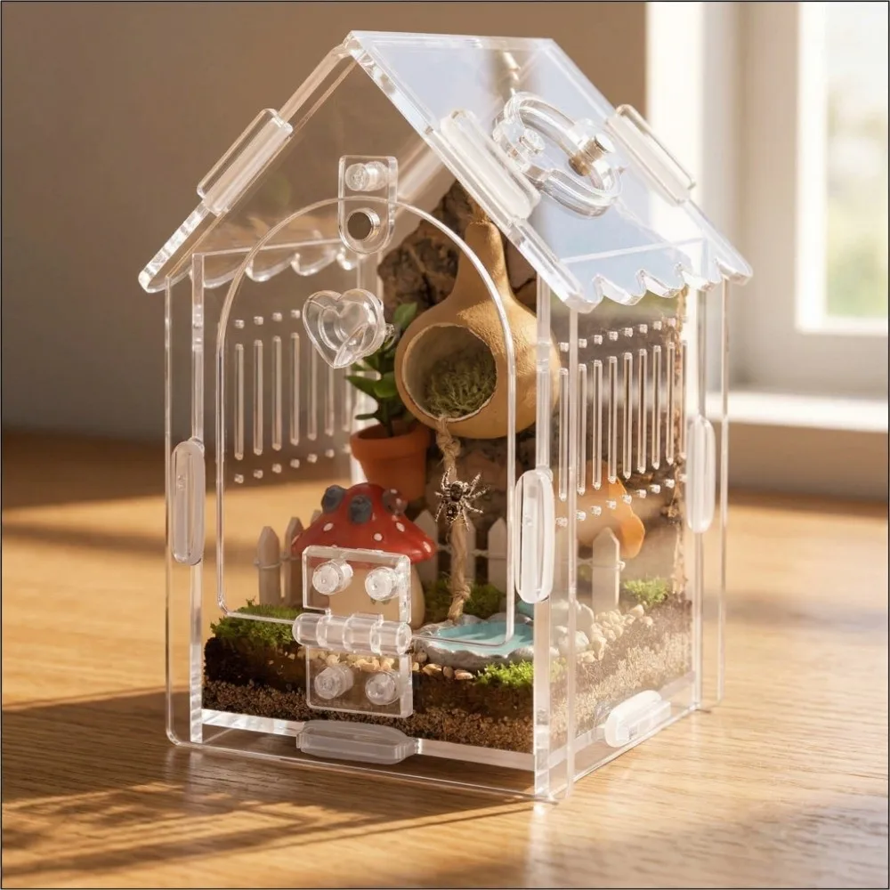 Terrário para Aranha Saltadora com Abertura Frontal Removível - Imagem 2