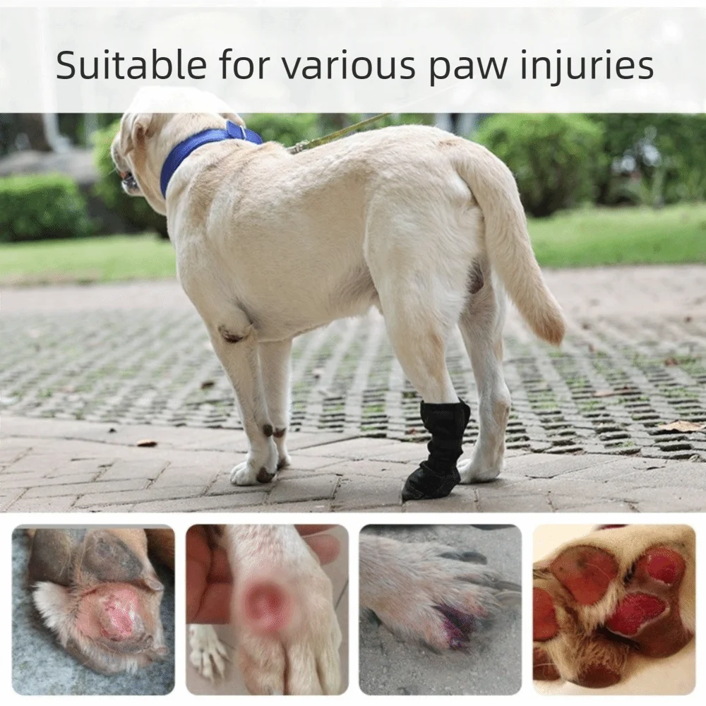 Capa Protetora de Pata para Cães Ajustável à Prova d'Água - Imagem 2
