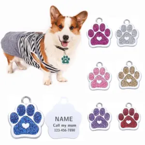 pingente de identificação pet personalizado