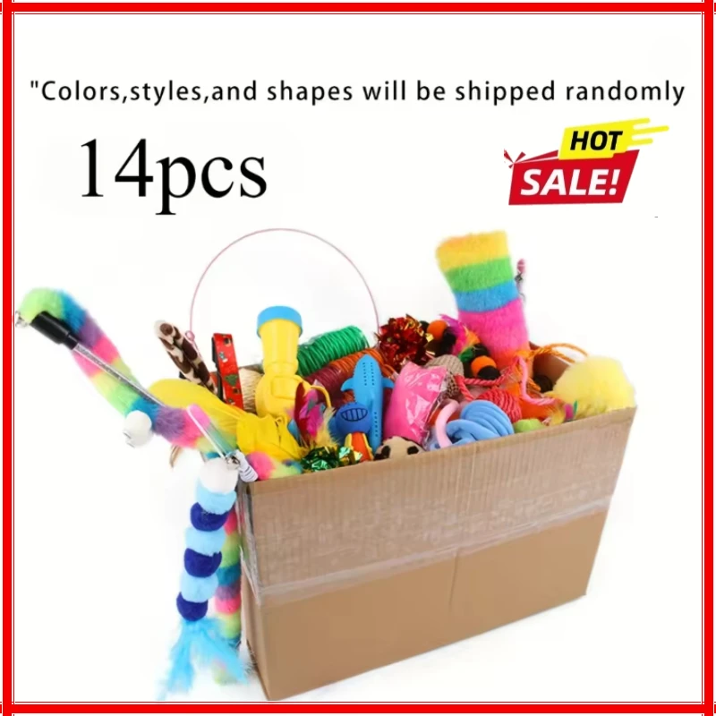 kit de brinquedos para gatos 56 peças