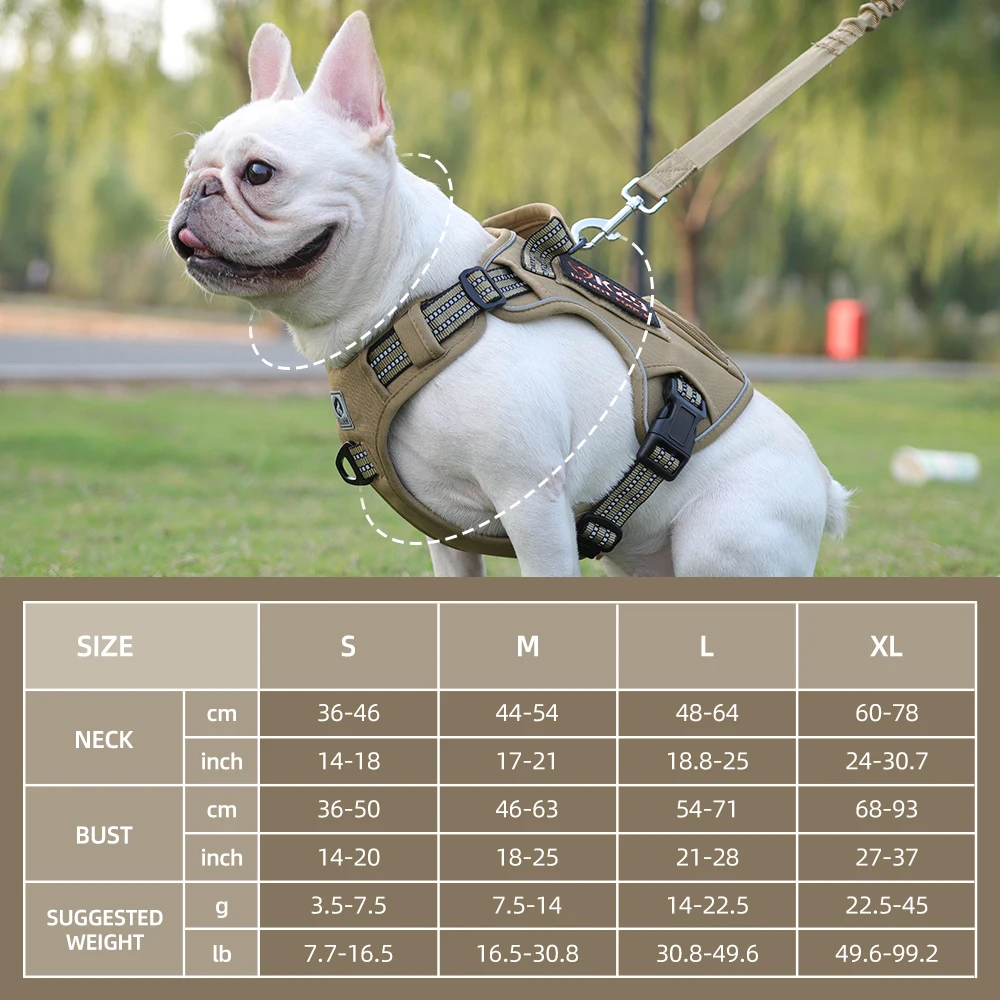Coleira Peitoral para Cães Pequenos e Médios com Bolsa para Cocô - Imagem 2