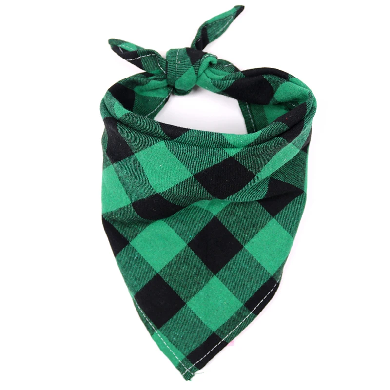 Bandana para Cães e Gatos de Algodão Xadrez Lavável - Imagem 5
