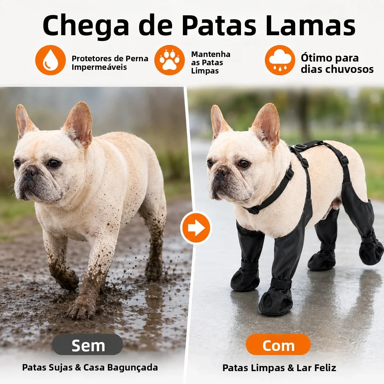 Botas de Chuva para Cães com Sola Antiderrapante - Image 3