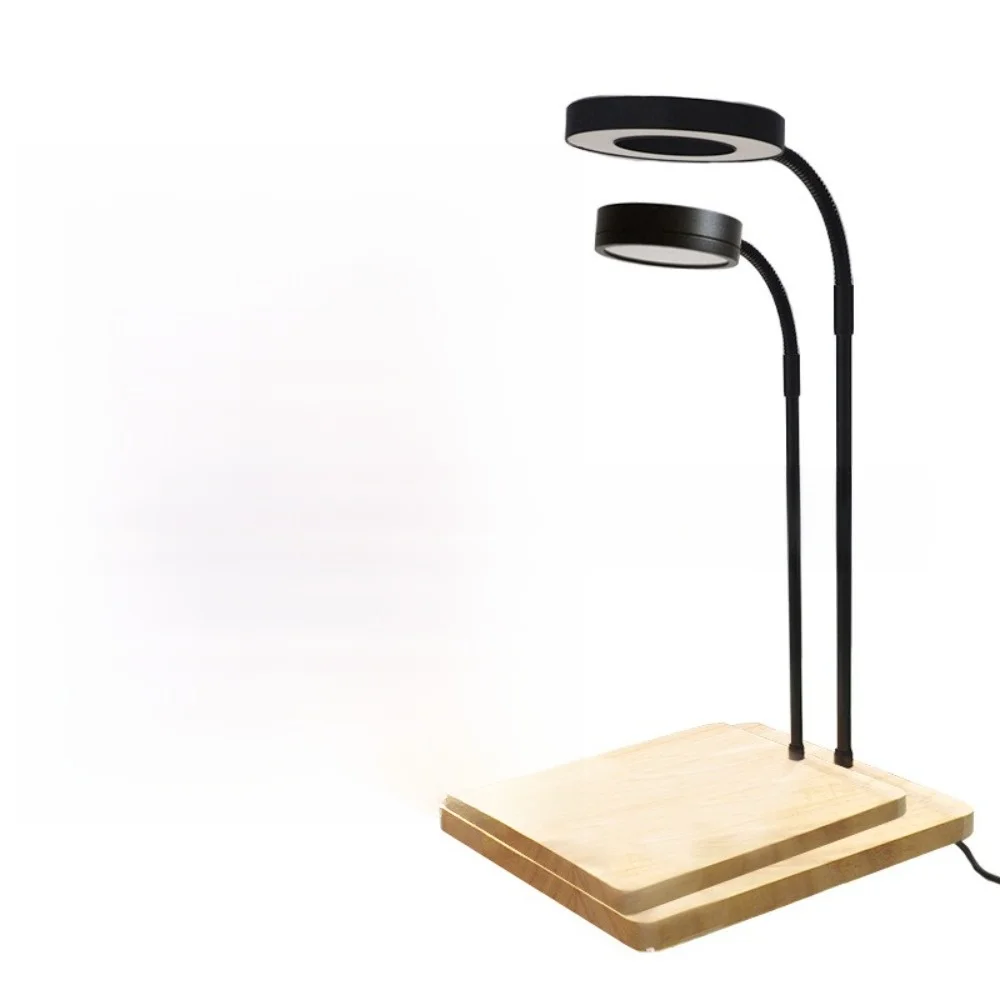 Lâmpada LED para Aquário 10W com Altura Retrátil e Base de Madeira - Imagem 2