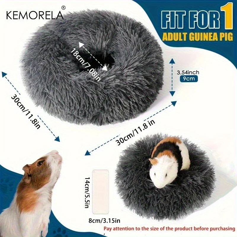 Ninho de Pelúcia para Hamster com Fundo Antiderrapante - Image 6