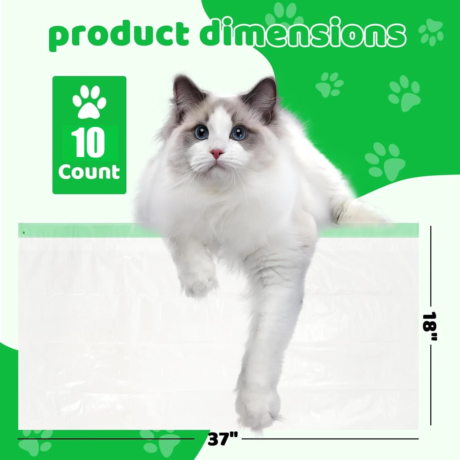 Saco de Lixo para Caixa de Areia de Gatos com Cordão 37x18 pol. - Imagem 4