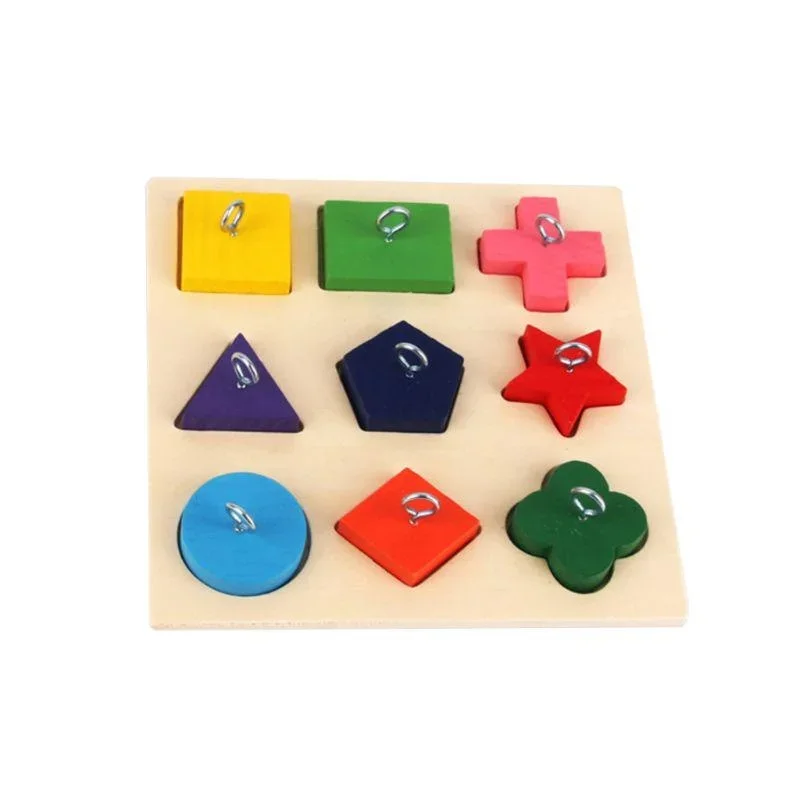 Brinquedo de Madeira para Papagaio com Blocos Interativos 15x15 cm - Imagem 5