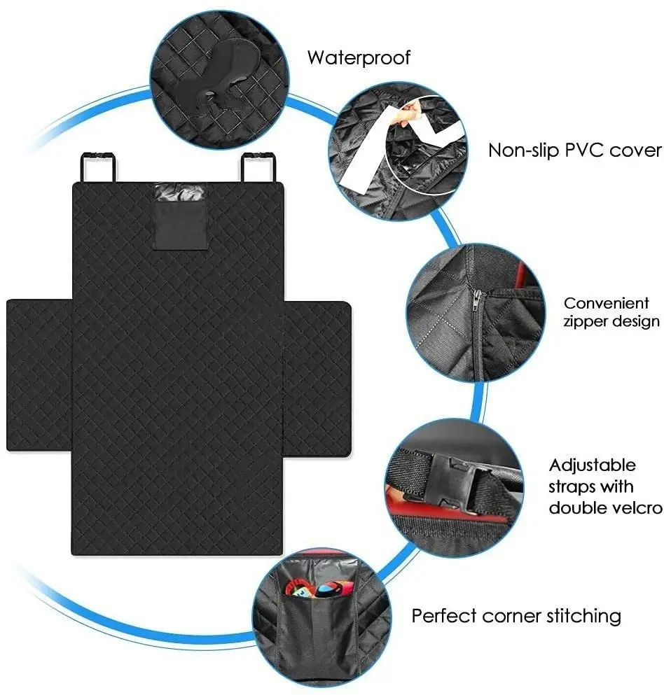 Capa de Assento para Carro de Cães Resistente ao Desgaste Fácil de Instalar - Imagem 2