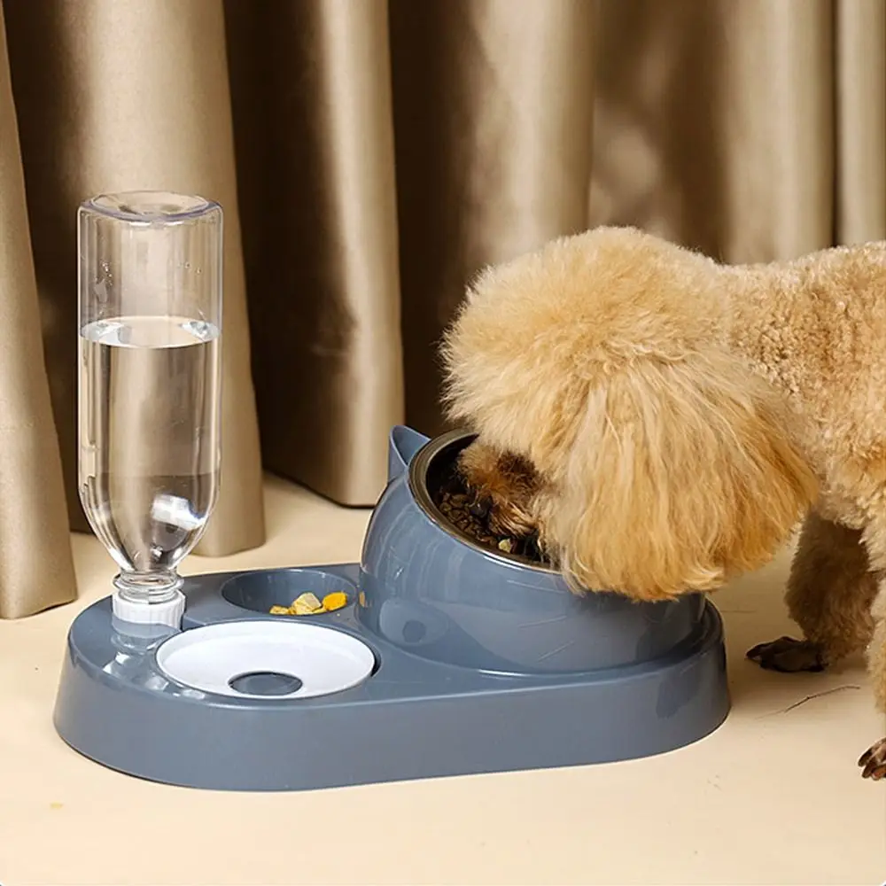 Tigela para Gatos e Cães Plástica 2 em 1 com Dispensador Automático - Imagem 2