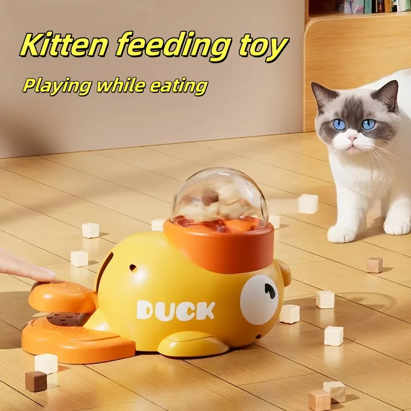Brinquedo Interativo para Gatos Dispensador de Ração Manual - Imagem 3