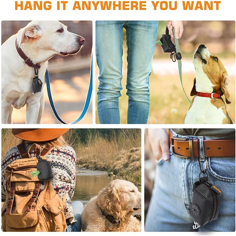 Suporte para Sacos de Cocô para Cães com Clipe Metálico para Coleira - Imagem 6