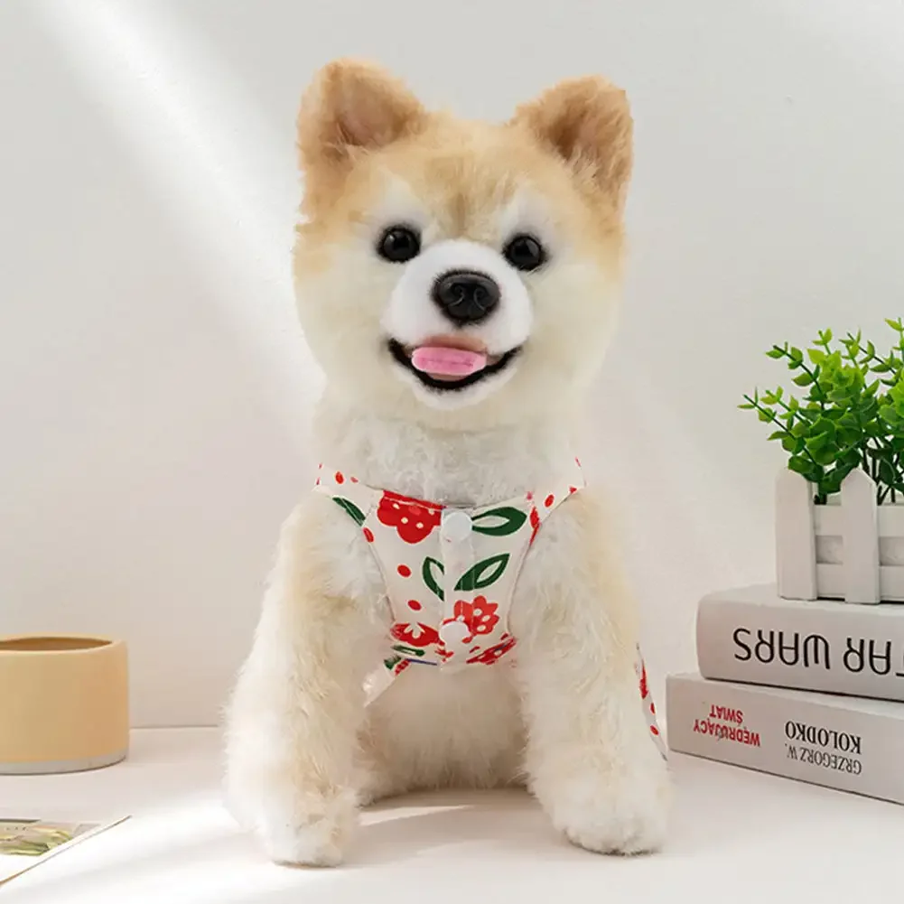 Vestido para Cães Estampa de Morango com Botão e Laço - Imagem 5