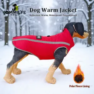 casaco de inverno para cães com zíper