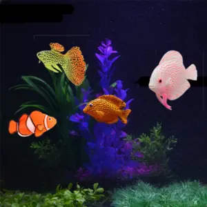 peixe artificial luminoso para aquário