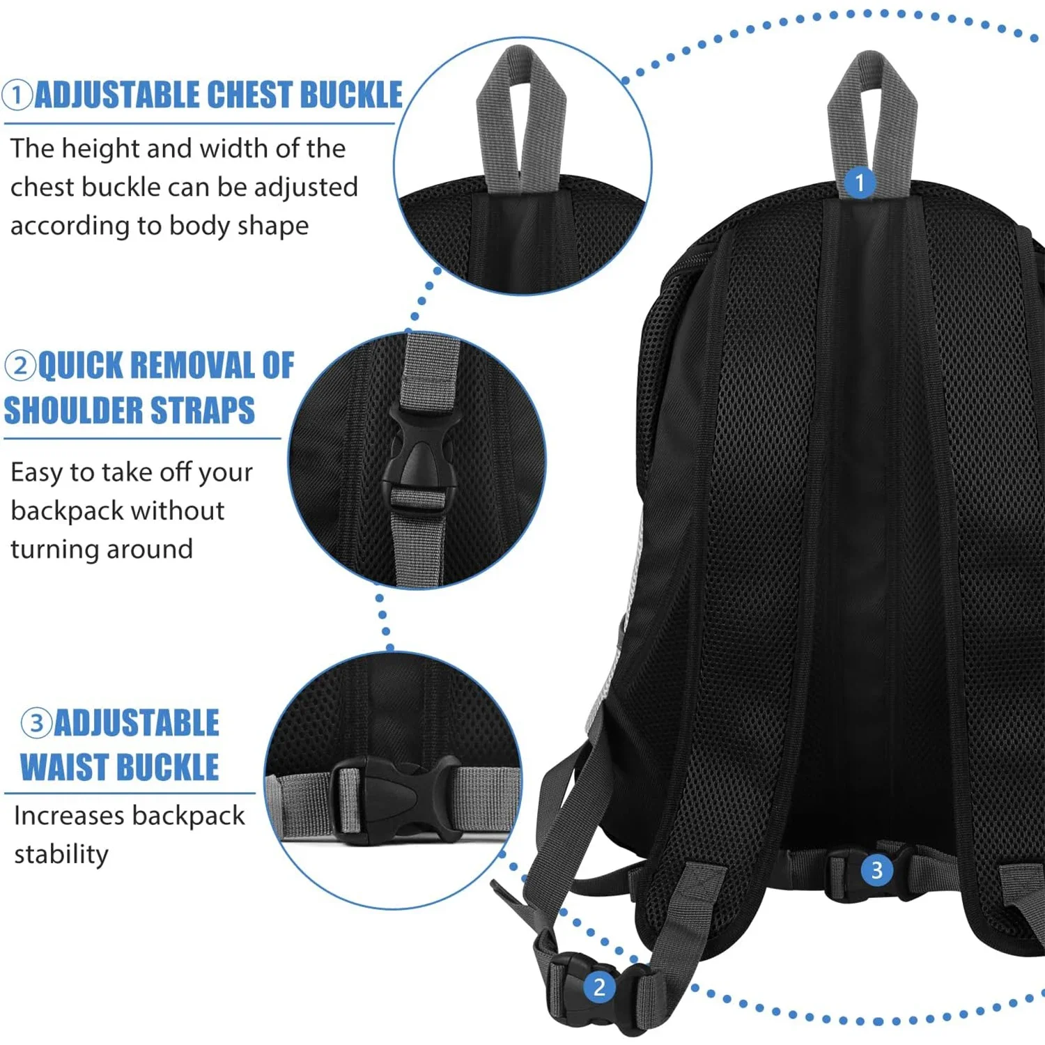 Mochila Canguru para Cães Pequenos e Gatos com Bolsos Frontais - Imagem 6