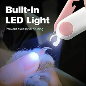 cortador de unhas para cães e gatos com led