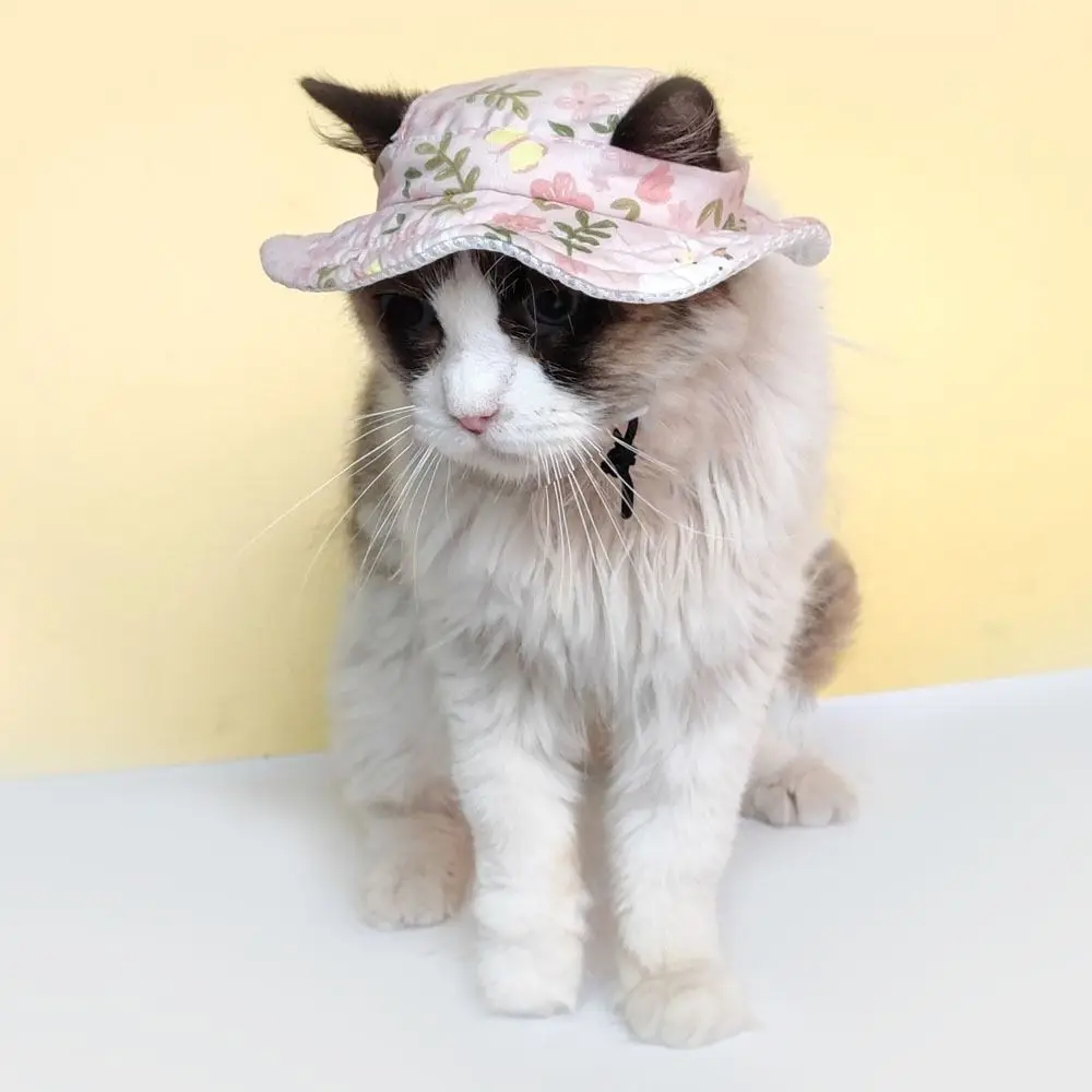 Chapéu de Sol para Cães e Gatos de Poliéster Ajustável - Imagem 2