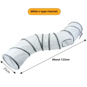 túnel para gato de papelão