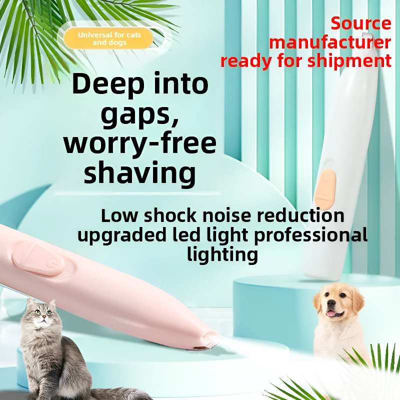 Aparador de Pelos para Patas de Cães e Gatos Recarregável USB 500mAh - Imagem 2