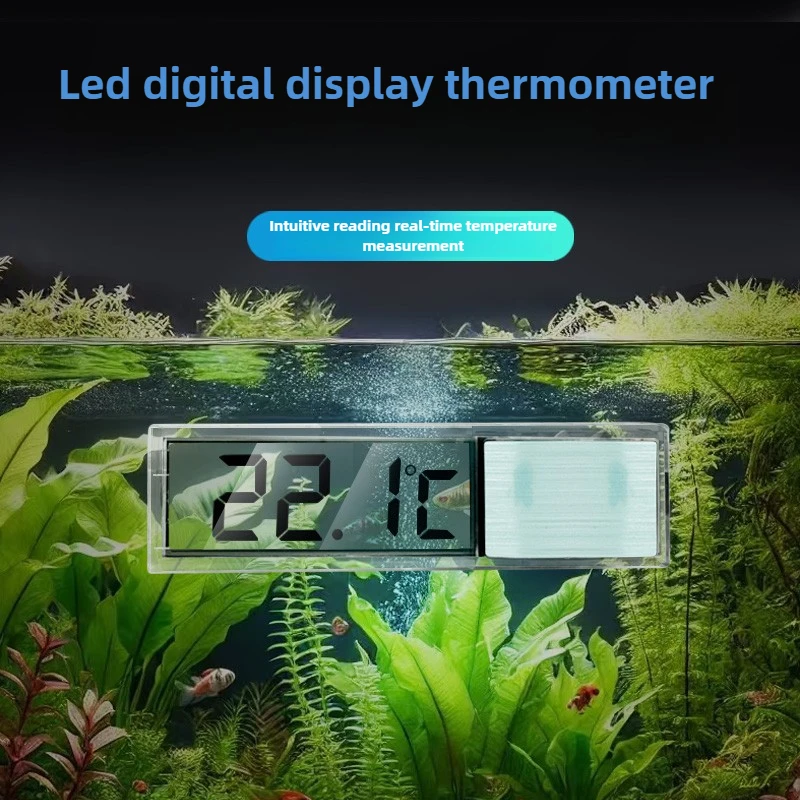 Termômetro Digital para Aquário LCD com Adesivo para Vidro - Imagem 2