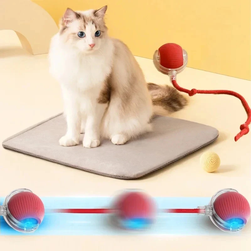 Brinquedo Bola Rolante para Gatos e Cães Recarregável USB com Desvio de Obstáculos - Imagem 2