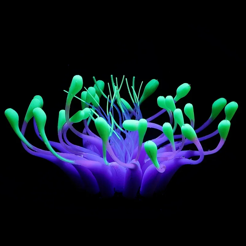 Planta Artificial para Aquário de Silicone com Efeito Fluorescente - Imagem 6