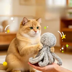 brinquedo interativo polvo para gatos