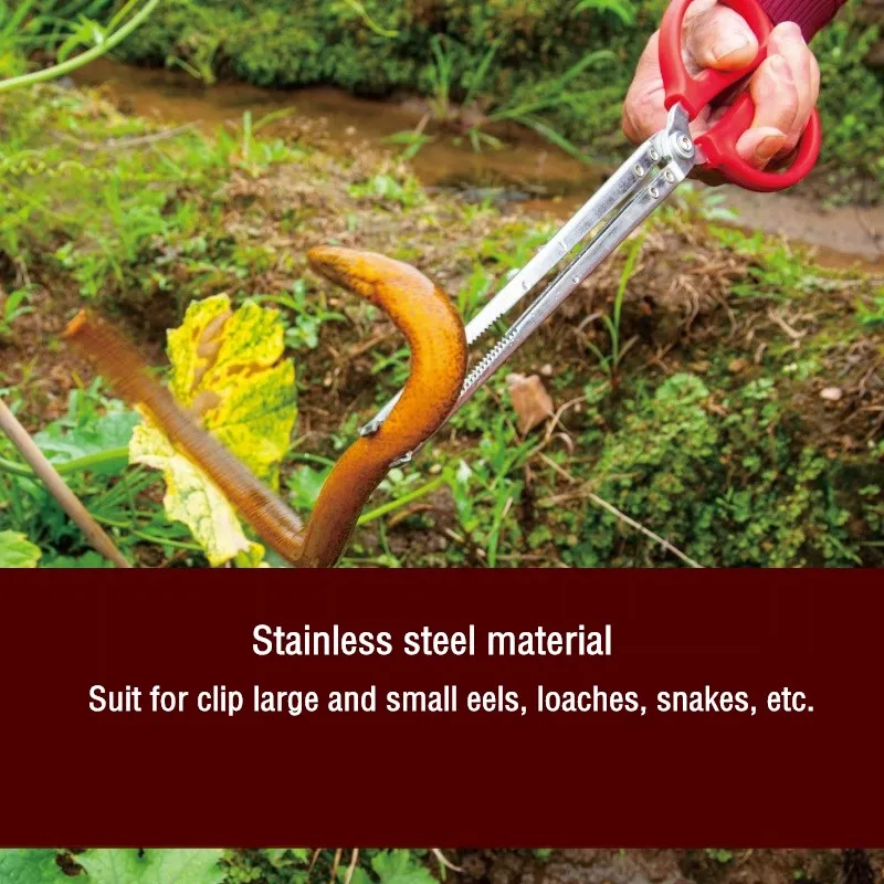 Pinça de Aço Inoxidável para Répteis e Aquário 30 cm com Ponta Ranhurada - Imagem 6