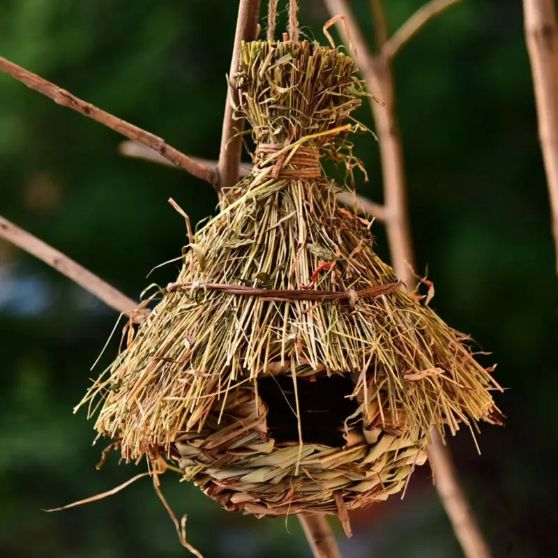 Ninho para Pássaros de Grama Natural com 25 cm de Altura - Imagem 3