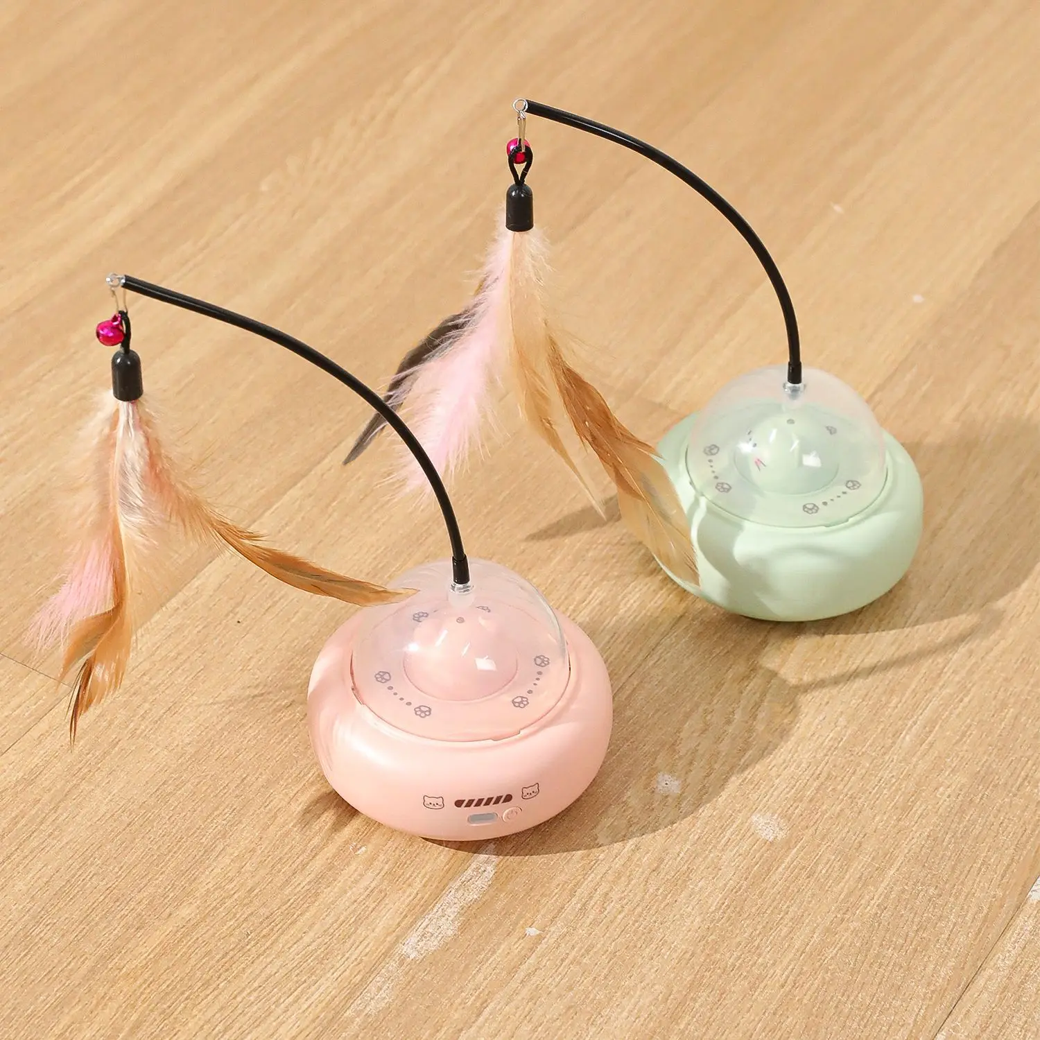 Brinquedo Elétrico Interativo UFO para Gatos com Pena Substituível - Imagem 6