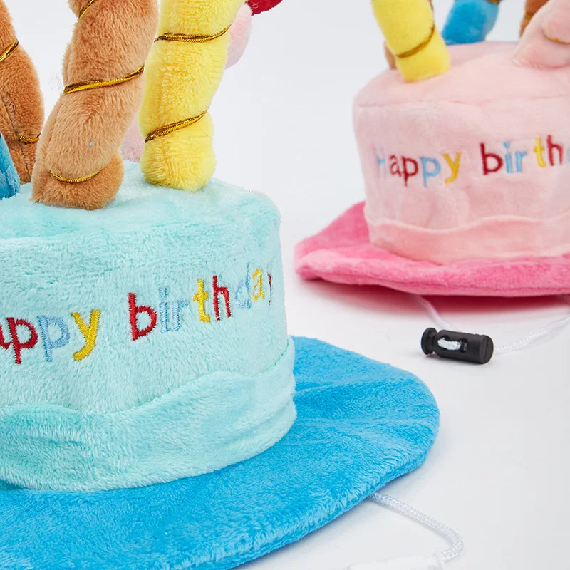 Chapéu para Cães e Gatos de Pelúcia Ajustável para Festa - Imagem 6