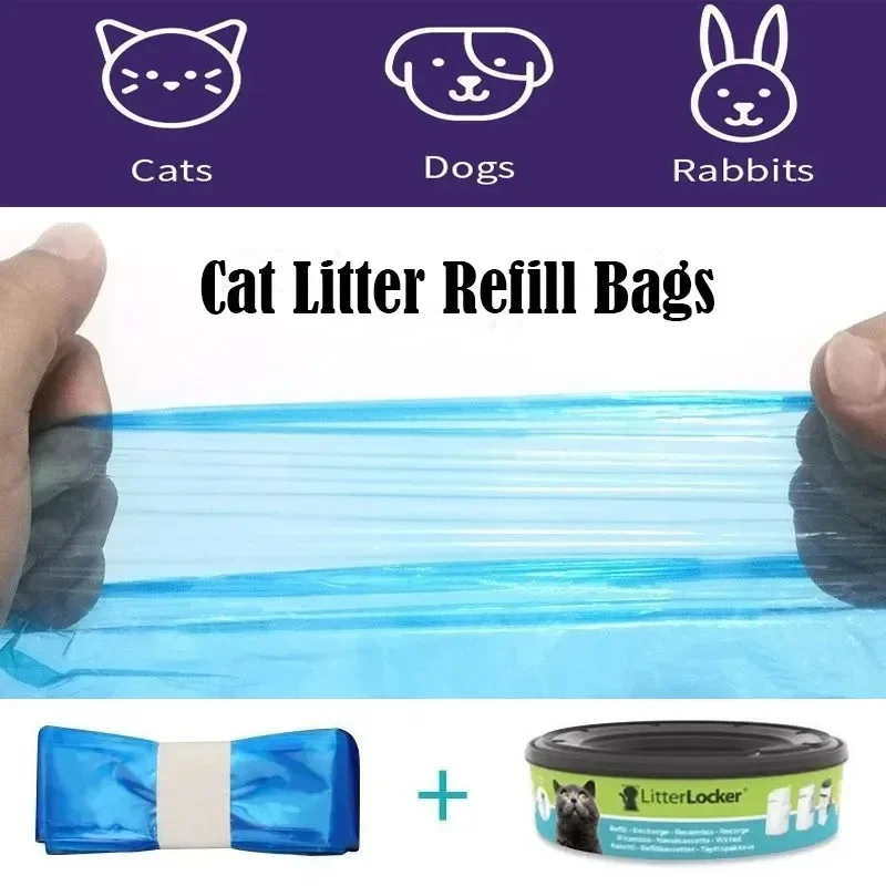 Sacos de Lixo para Caixa Sanitária de Gatos com Filme Antibacteriano - Imagem 2