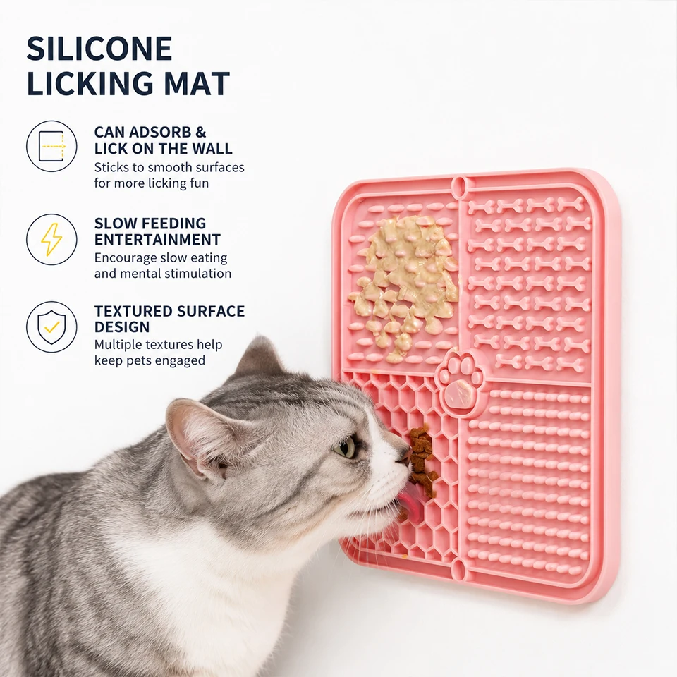Tapete de Alimentação Lenta para Cães e Gatos de Silicone com Ventosas - Image 3