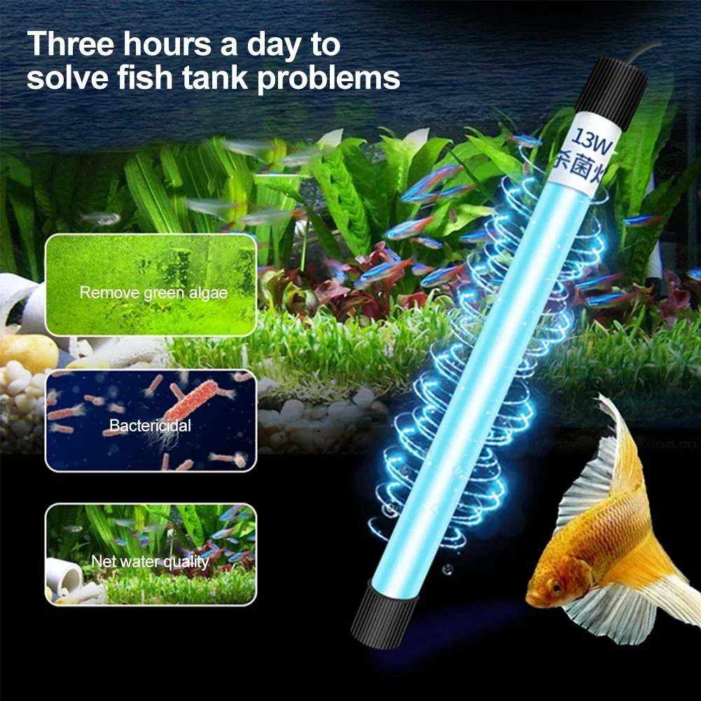 lâmpada UV submersível para aquário