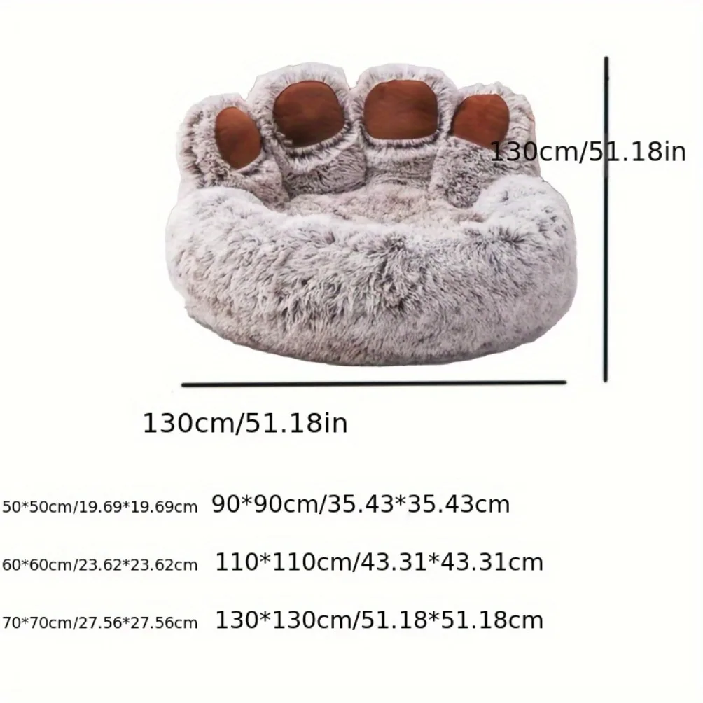 Cama Sofá para Cães e Gatos em Formato Pata de Urso - Image 3