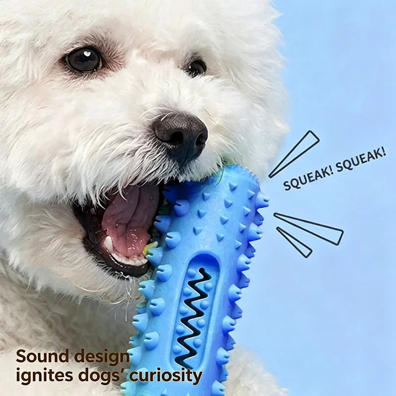 Brinquedo de TPR para Cães com Apito e Superfície Serrilhada - Imagem 2