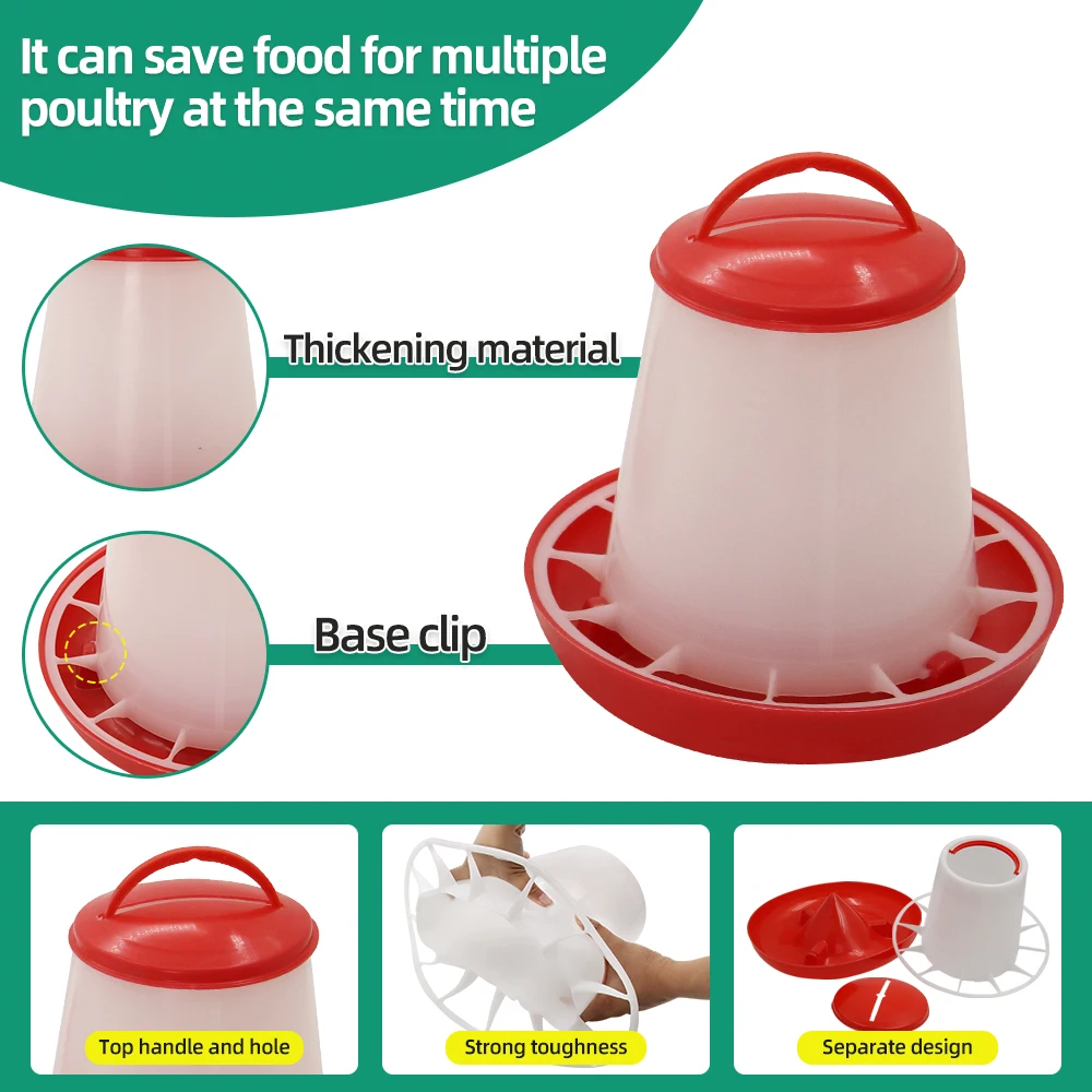 Famore Bebedouro para Aves 1,5L de Plástico com Dispenser Automático - Imagem 4