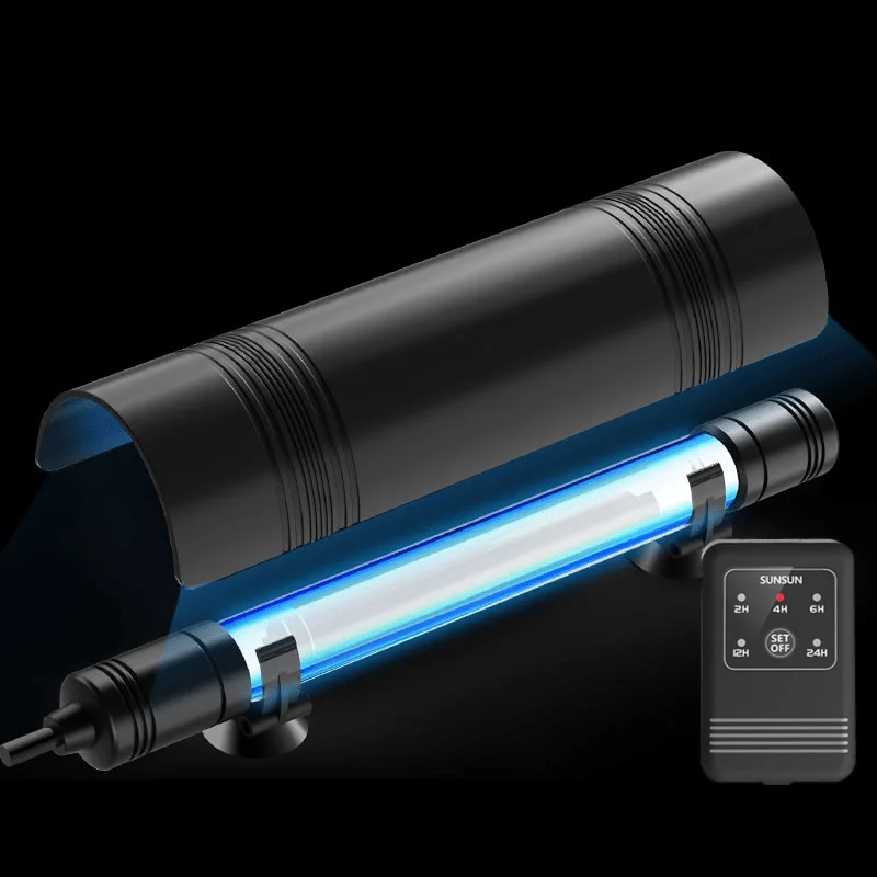 Lâmpada UV Submersível para Aquário 3 a 14 W com Abajur Protetor - Imagem 2