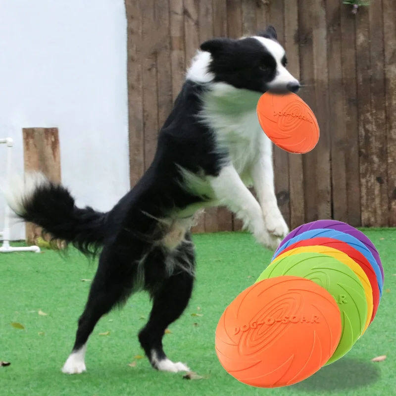 Brinquedo Disco Voador de Silicone para Cães e Gatos Resistente a Mordidas - Imagem 3