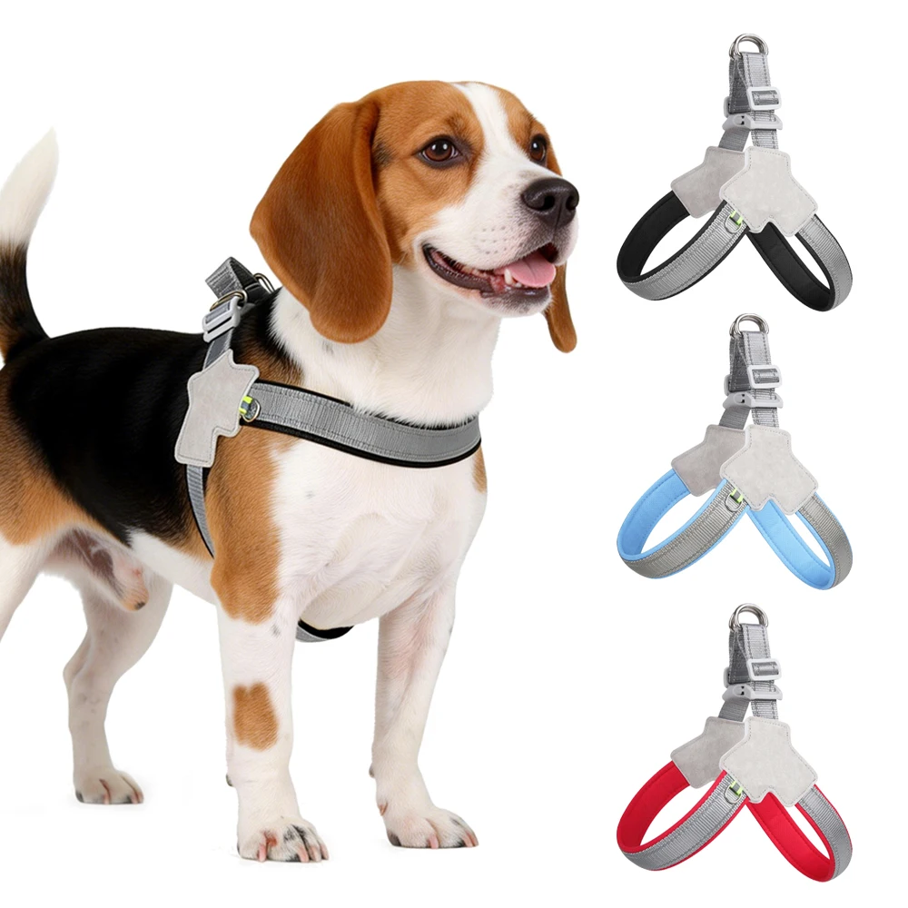 peitoral para cães pequenos e médios refletivo
