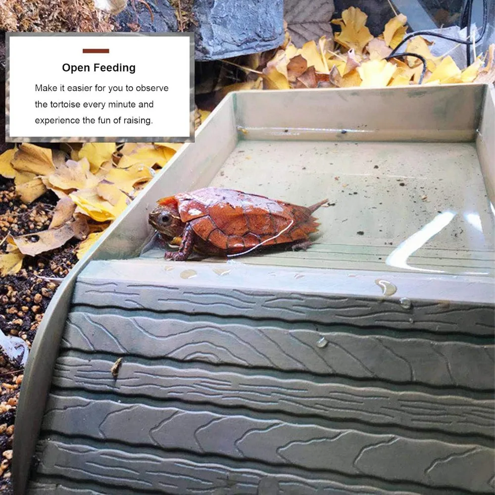 Prato para Répteis e Tartarugas para Piscina de Alimentos e Água - Imagem 4