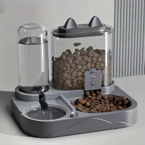 alimentador automático 2 em 1 para gatos