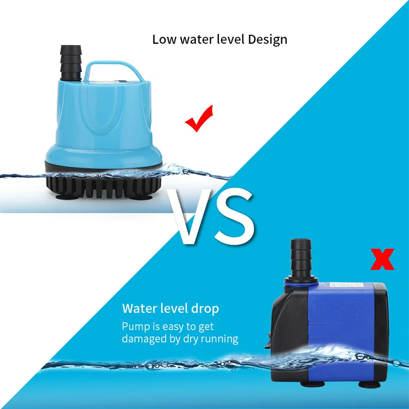 Bomba Submersível para Aquário 10W com Sucção Inferior 360° - Imagem 4
