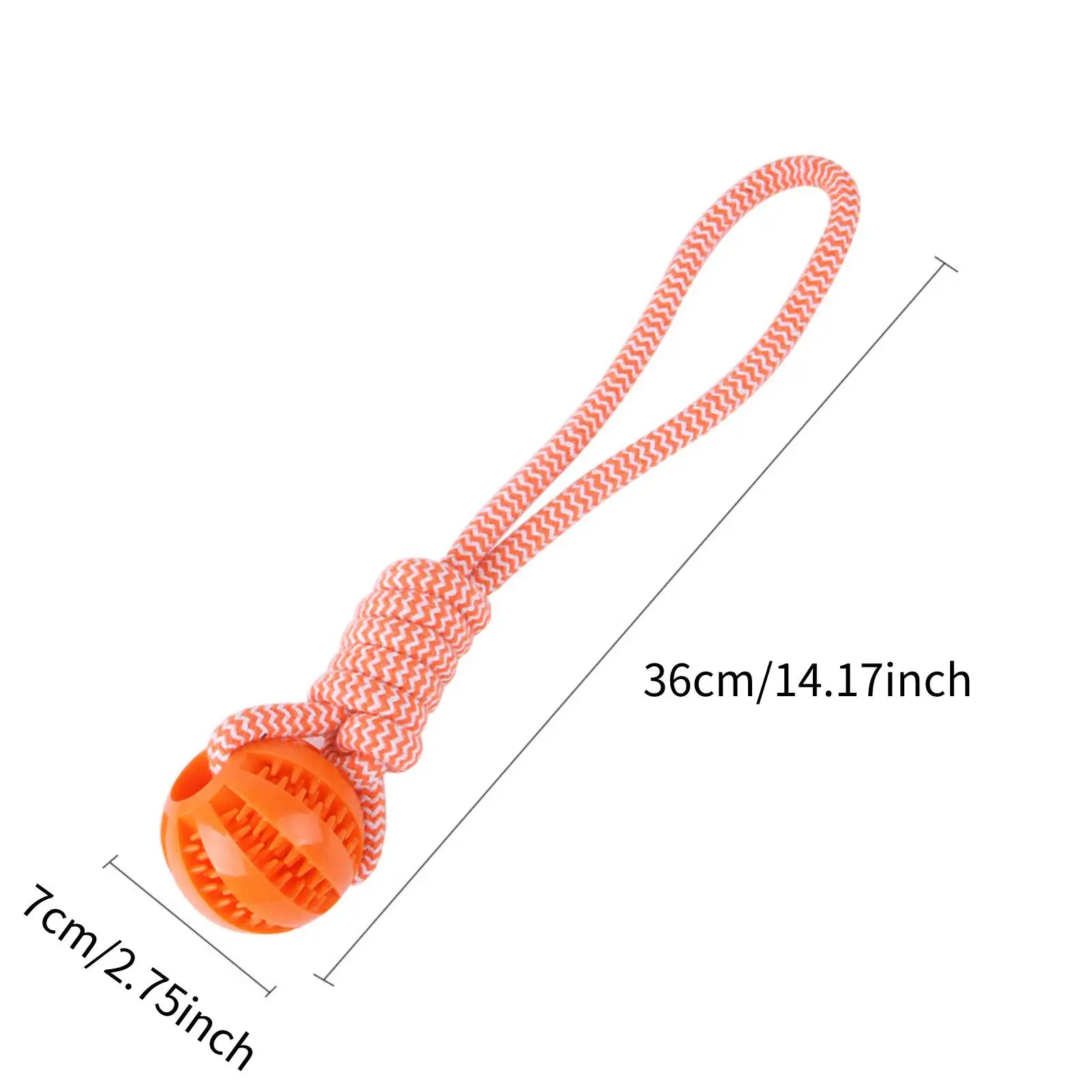 Brinquedo Bola para Cães de Algodão para Limpeza dos Dentes - Imagem 5