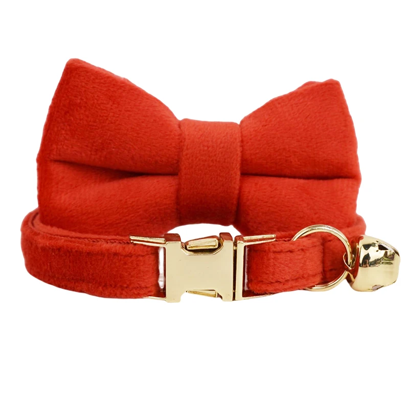 Coleira de Veludo Personalizada para Cães e Gatos com Gravação - Imagem 2