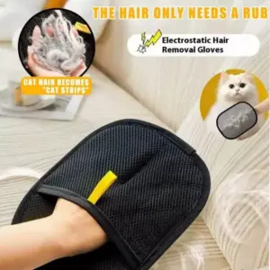 luva removedora de pelos para cães e gatos