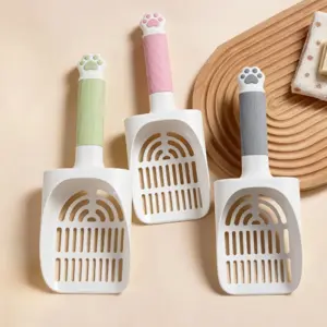 pá de areia para gatos com suporte de parede