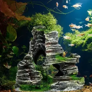 decoração de arenito para aquário